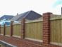 Rear View Of Featherboard Concave Fence Panels