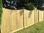 Featherboard Concave Fence Panel