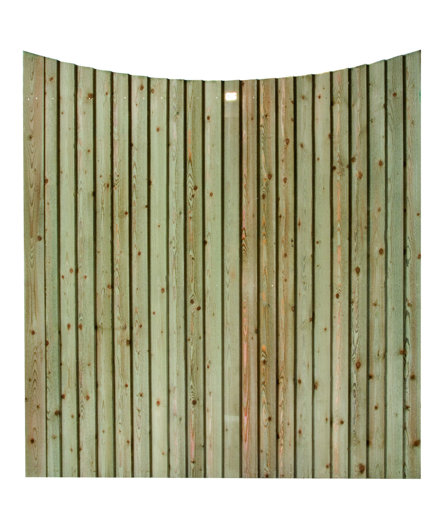 Featherboard Concave Fence Panel