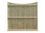 Rear View Of Featherboard Concave Fence Panels