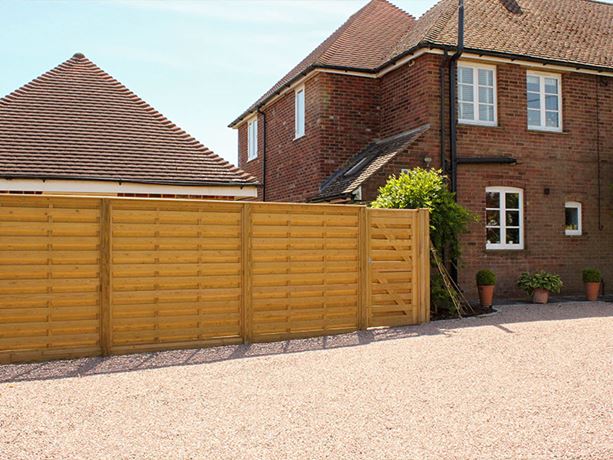 timber fence panel