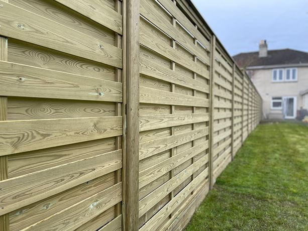 Fence panels for windy gardens