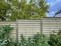 Slatted fencing with privacy