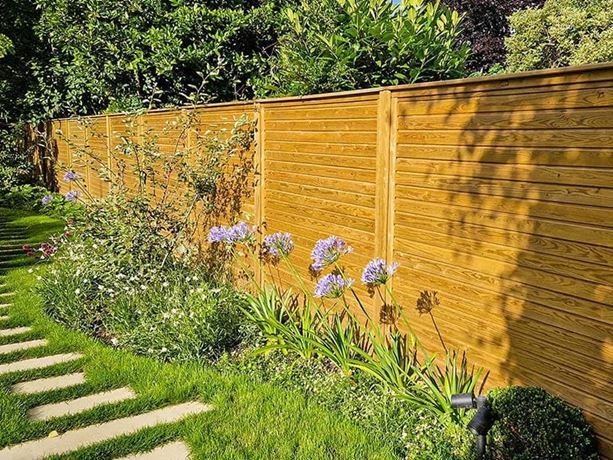 Horizontal Tongue and Groove fence panel