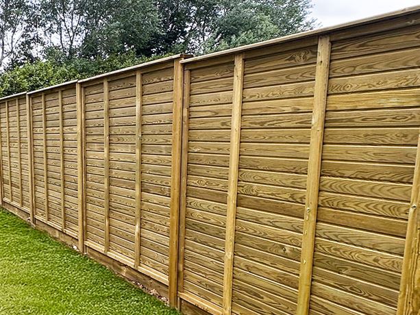 rear view of tongue and groove panels