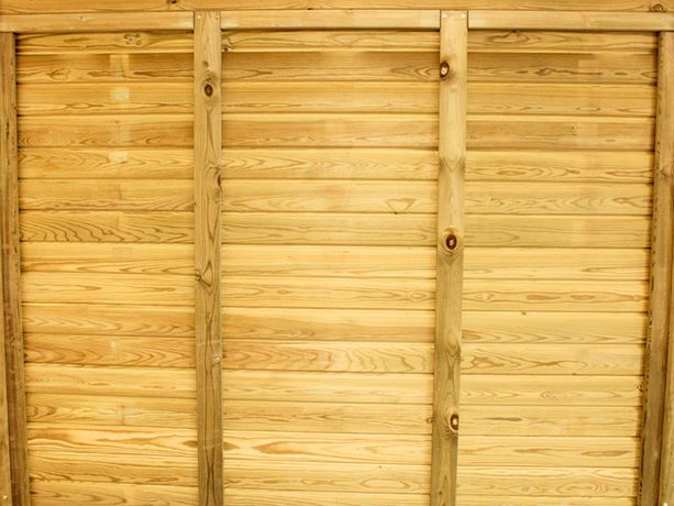 tongue and groove effect fence panels reverse detail