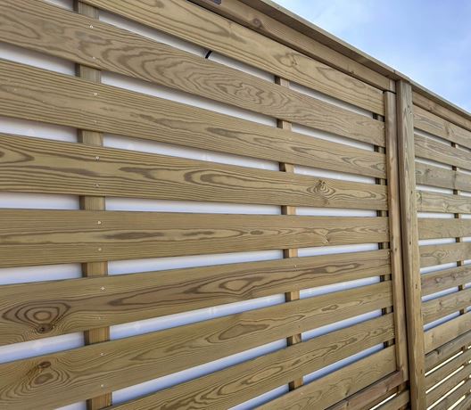 Rear of Solar Fence Panel