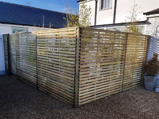 Rear View Of Metro Fence Panels