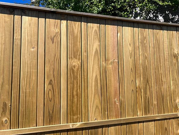 grooved fence panel