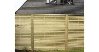 slatted fence panel