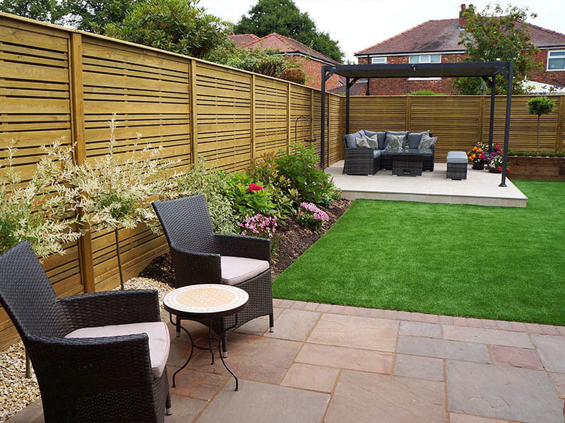 privacy slatted panel