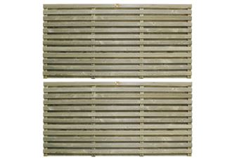 1.81m High x 1.83m Wide Two Stacked Frameless Venetian Hit & Miss Panel
