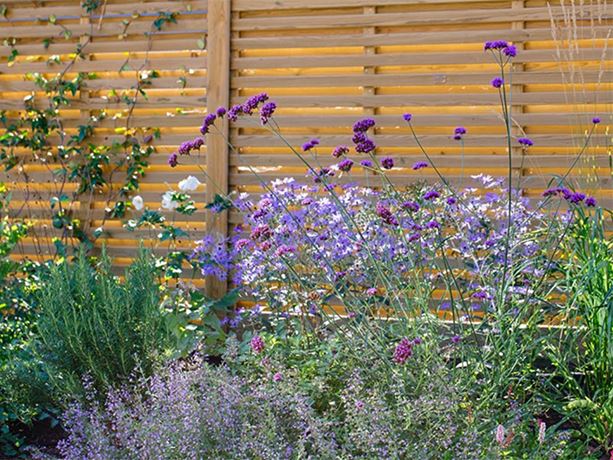 Venetian hit and miss fence panels