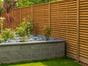 double slatted fence