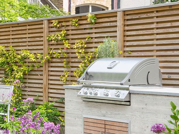 double slatted fence panels