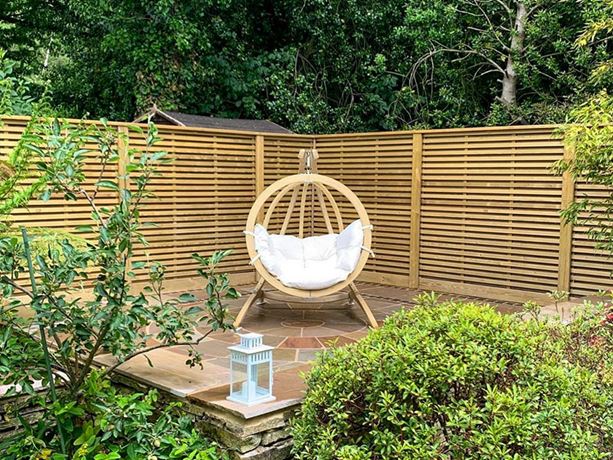 slatted fence panels