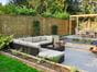 Quality timber slatted fence panel