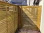 venetian slatted fencing gate