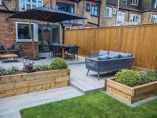 contemporary vertical fence panels