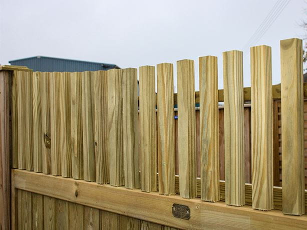 viking concave fence panel topper