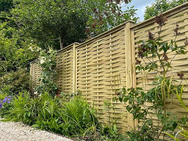 natural woven fence panels