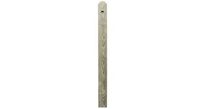 Silver Rail End Post