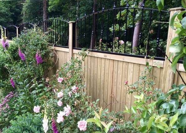 What are the different types of decorative fence panels?