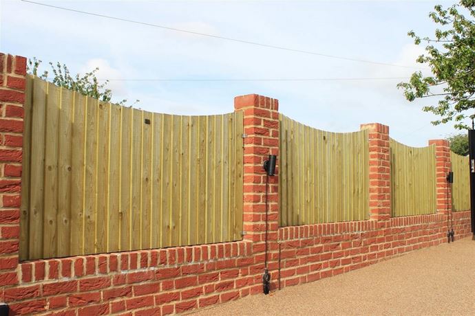Concave Panels in wall piers