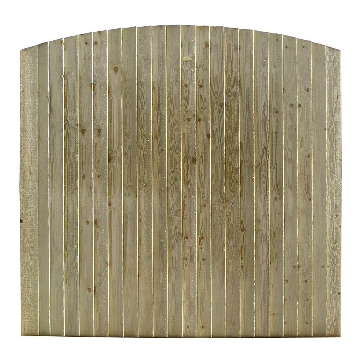 featheredge panel arched top