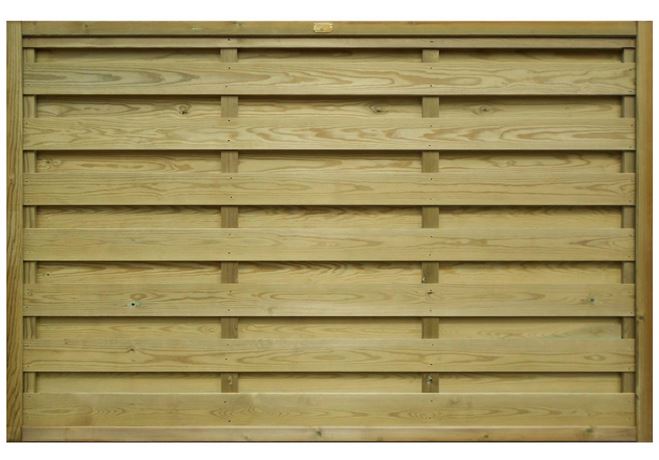 Hit and Miss Horizonal Timber Fence Panel 1220mm