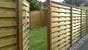 Premium Horizontal Hit and Miss fence Panels and Garden Gate 