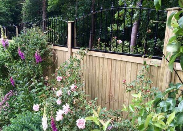 Railing Topper Panels with flowers
