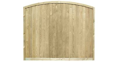 Tongue and Groove Convex Fence Panel
