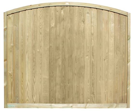 Tongue and Groove Convex Fence Panel
