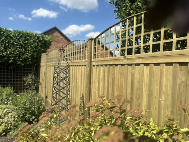 Curved trellis topper