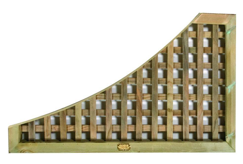 Left Lattice Wing Trellis Panel
