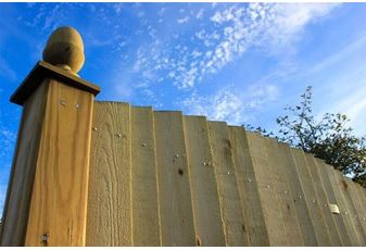Featherboard Convex Fence Panels