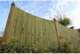 Featherboard Concave Fence Panels