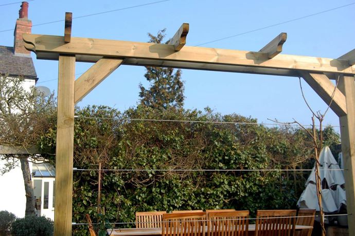 Pergola rails