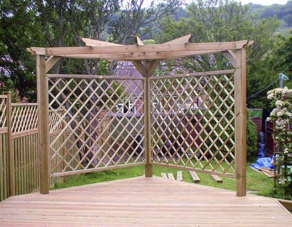 Corner Pergolas