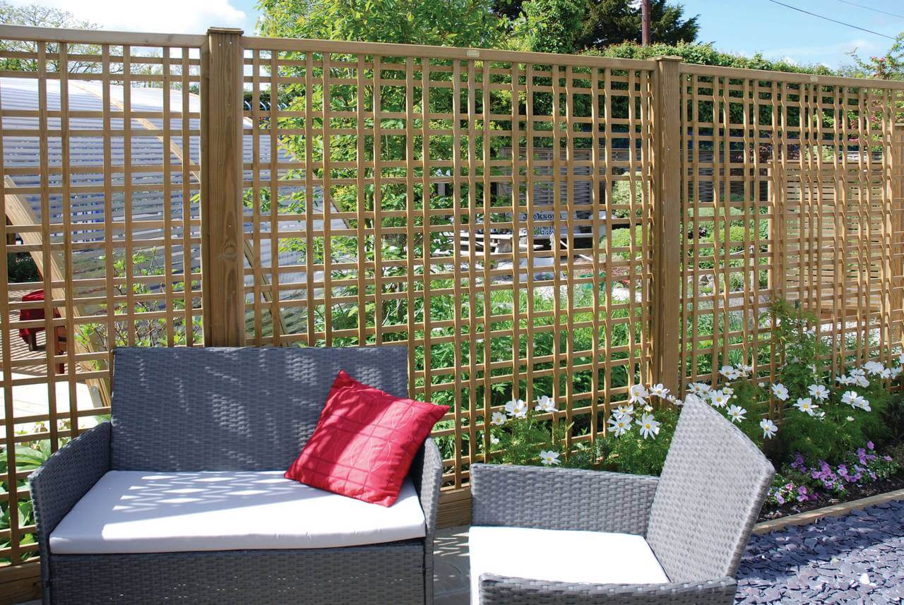 Tartan trellis panels