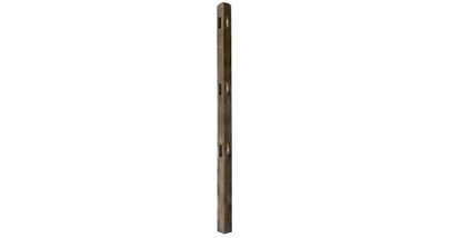 2400 Long Rounded Top Timber Palisade Corner Post