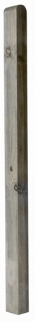 Rounded picket Gate Post