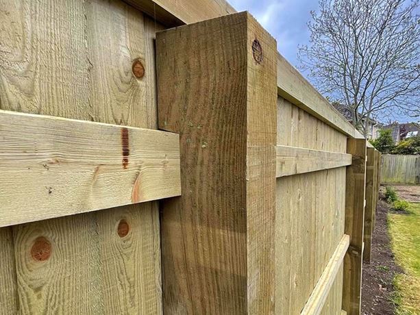 Traditional Featherboard Fence Posts