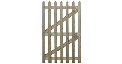 1750m High Left Hand Pointed Palisade Garden Gate