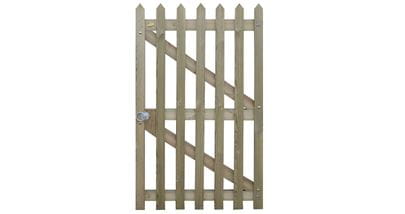 1750m High Right Hand Pointed Palisade Garden Gate