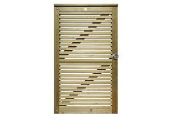 1.78m High x 1.0m Wide (LH) Venetian Gate Set With Posts and Fittings