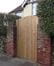 Arched top garden gate