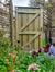 Wooden side gate back detail