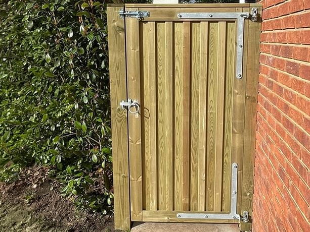 Wooden garden gate